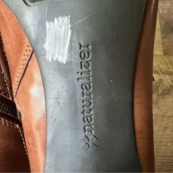 Naturalizer Marloe Brown Distressed Booties - 8M women - Picture 13 of 16